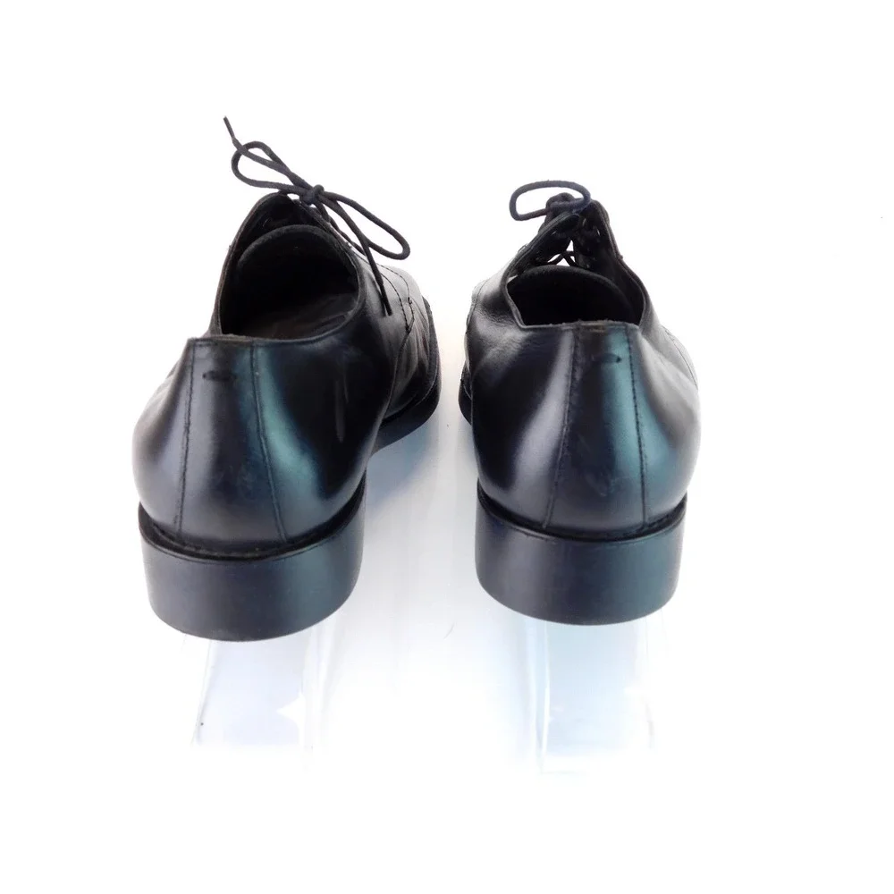 Belvedere Studio Chisel Black Leather Oxfords Dress Shoes Size‎ 11.5 M